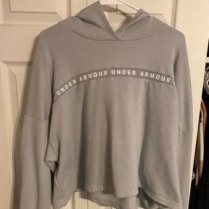 Cropped under armor hoodie